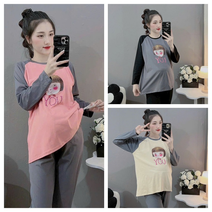 bộ đồ bầu thới trang mẫu mới