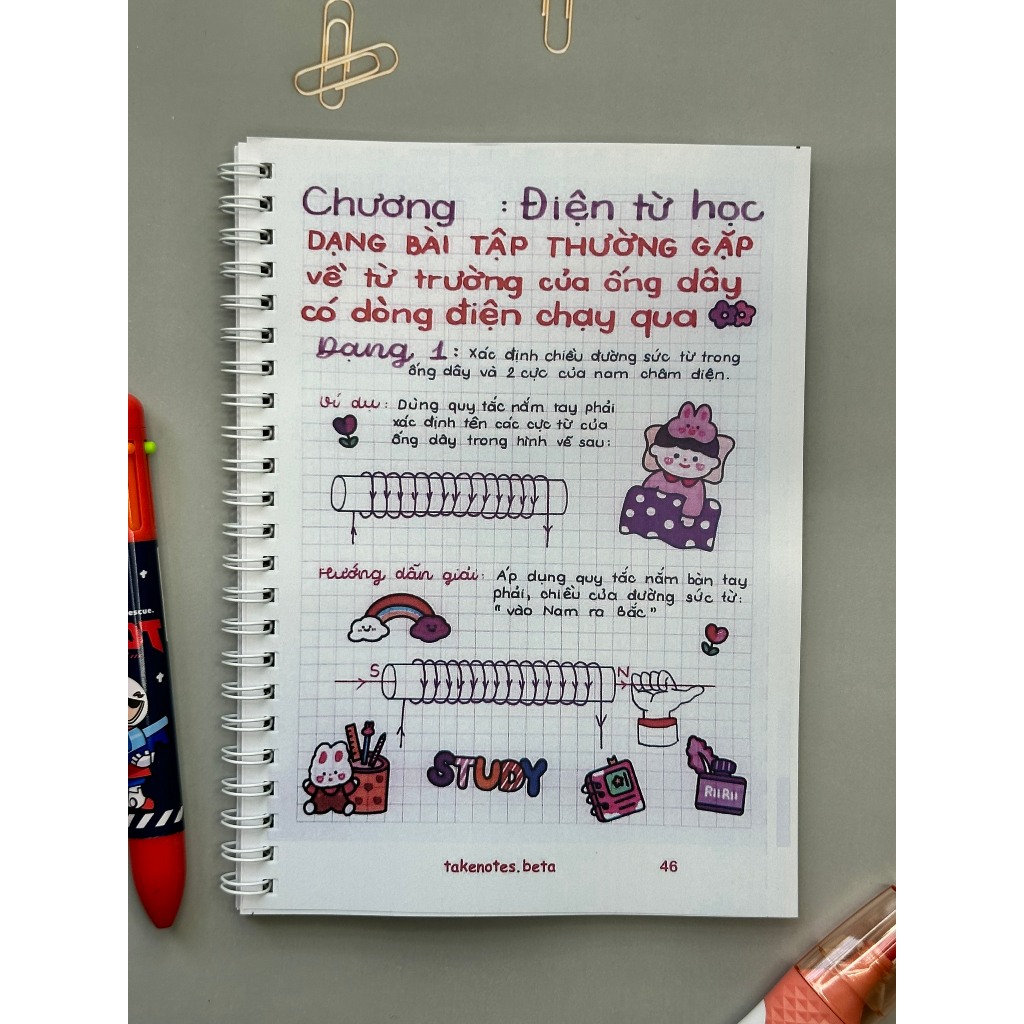 Combo 3 cuốn TAKENOTE trung học cơ sở LÝ- HÓA- SINH
