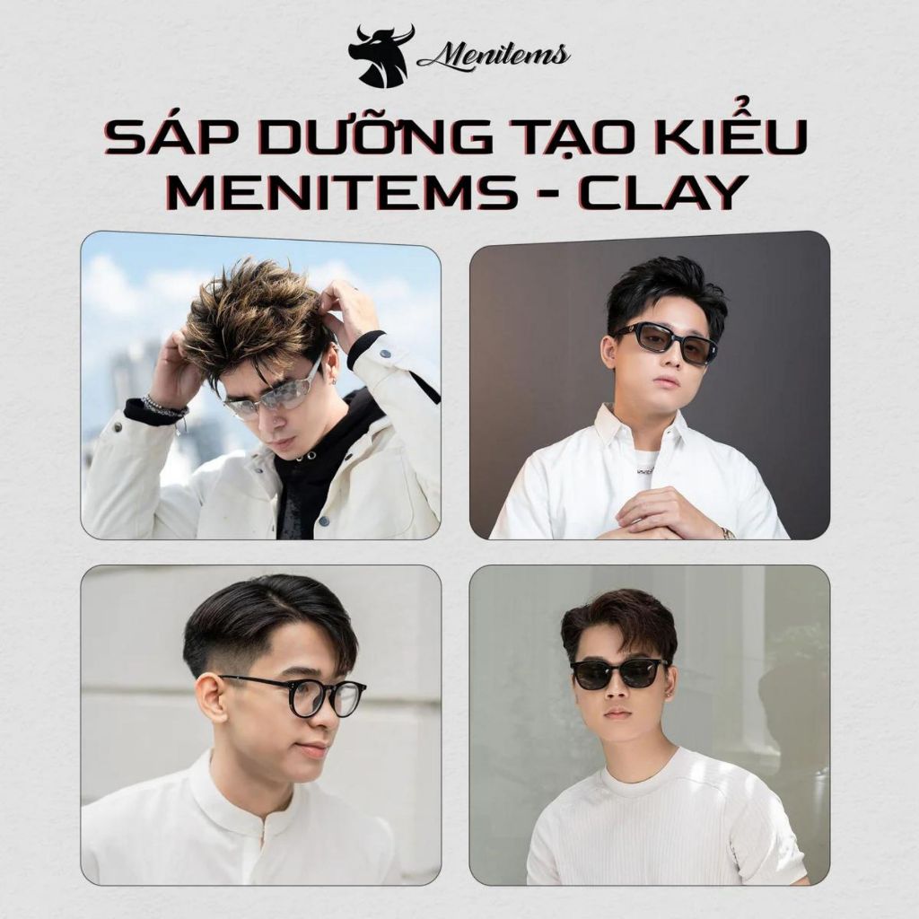 Sáp vuốt tóc Menitems Styling Clay Gentle Blue - 50g & 100g