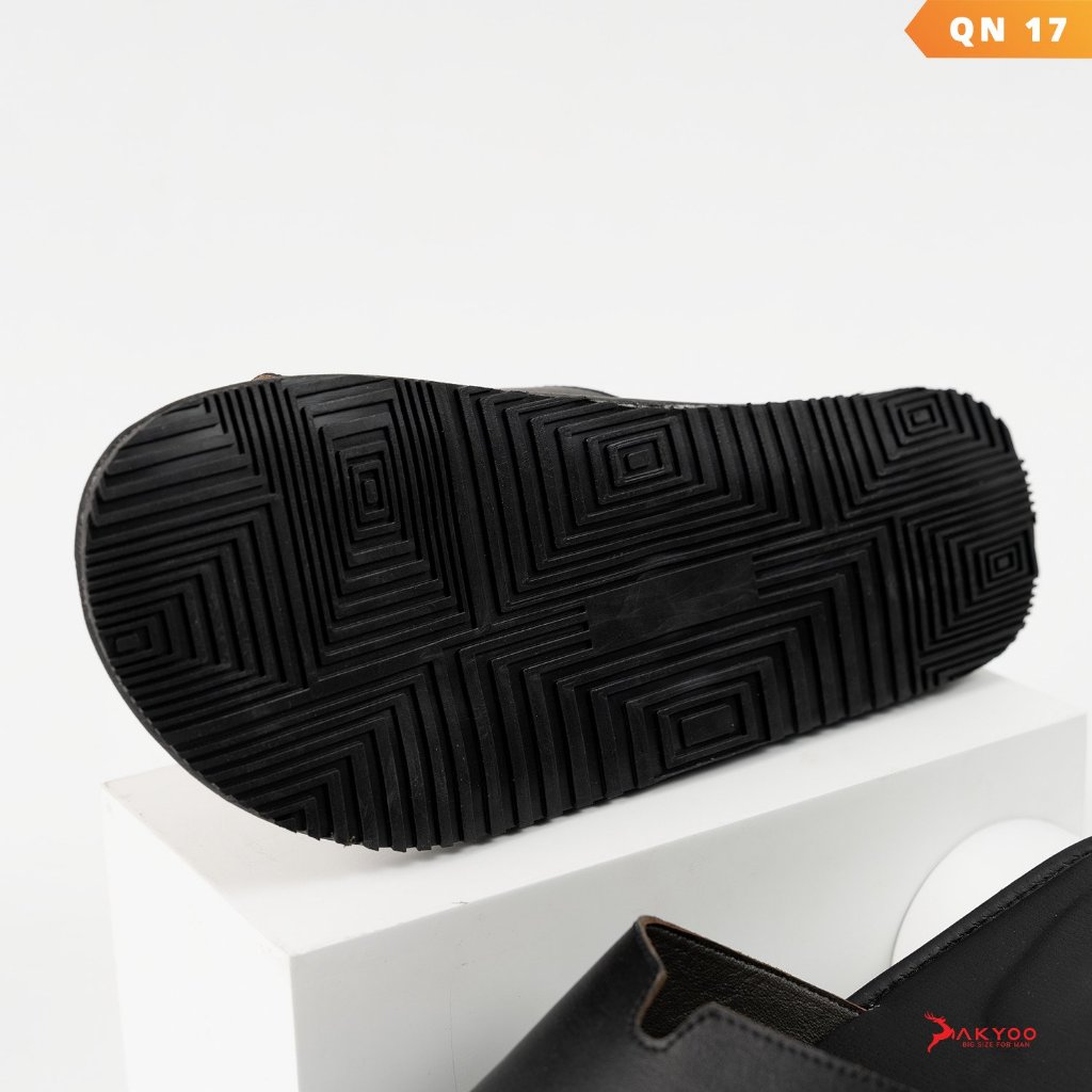 Dép chữ h bigsize quai ngang da bò cao cấp, size 44-48. Dép hermes nam thời trang công sở đi làm