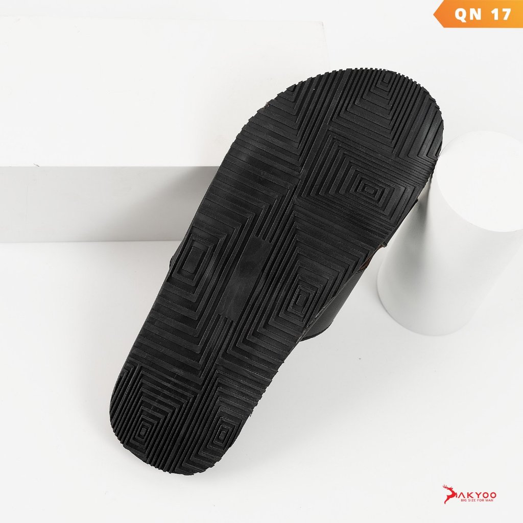 Dép chữ h bigsize quai ngang da bò cao cấp, size 44-48. Dép hermes nam thời trang công sở đi làm