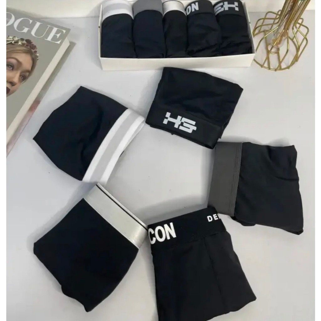 COMBO 5 QUẦN SỊP NAM FULL ĐEN NGẪU NHIÊN.
