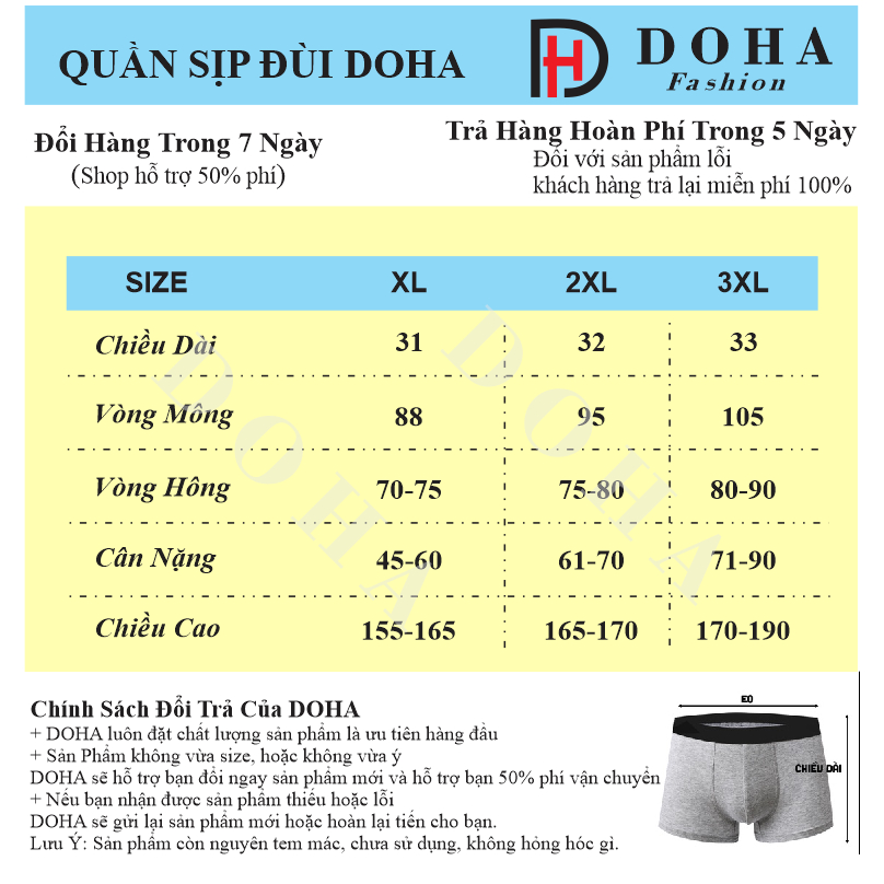 COMBO 5 QUẦN SỊP NAM FULL ĐEN NGẪU NHIÊN.