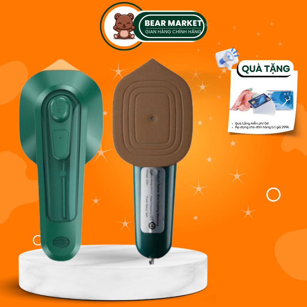 Bàn ủi hơi nước du lịch, bàn là hơi nước cầm tay mini công suất 33w dung tích bình nước 60ml nhỏ gọn, bảo hành 12 tháng