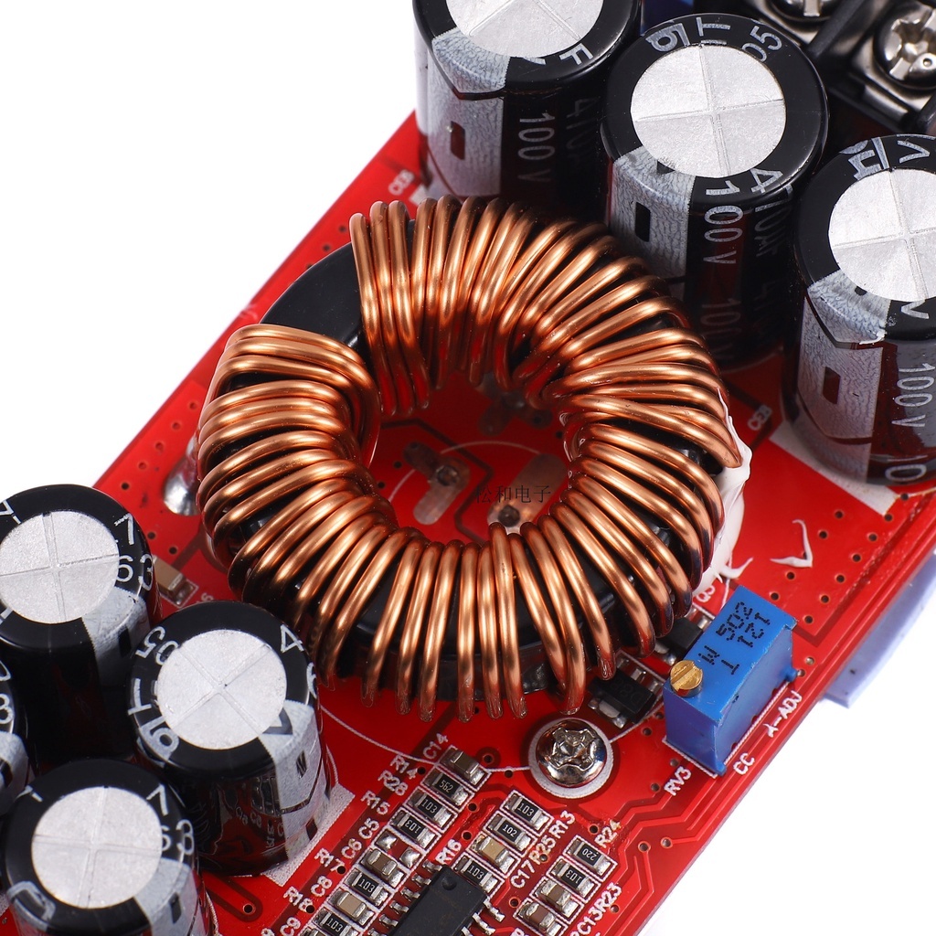 Mô Đun Tăng Áp 8-60V Sang 12-83V 1200W 20A DC Cho Xe Hơi Mạch Tăng Áp DC-DC 18A 1200W Vào 10-60VDC Ra 12-83VDC