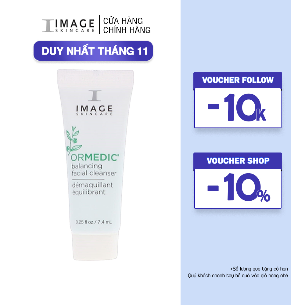 Sữa rửa mặt cân bằng da Image Skincare Ormedic Balancing Facial Cleanser 7.4ml (new)