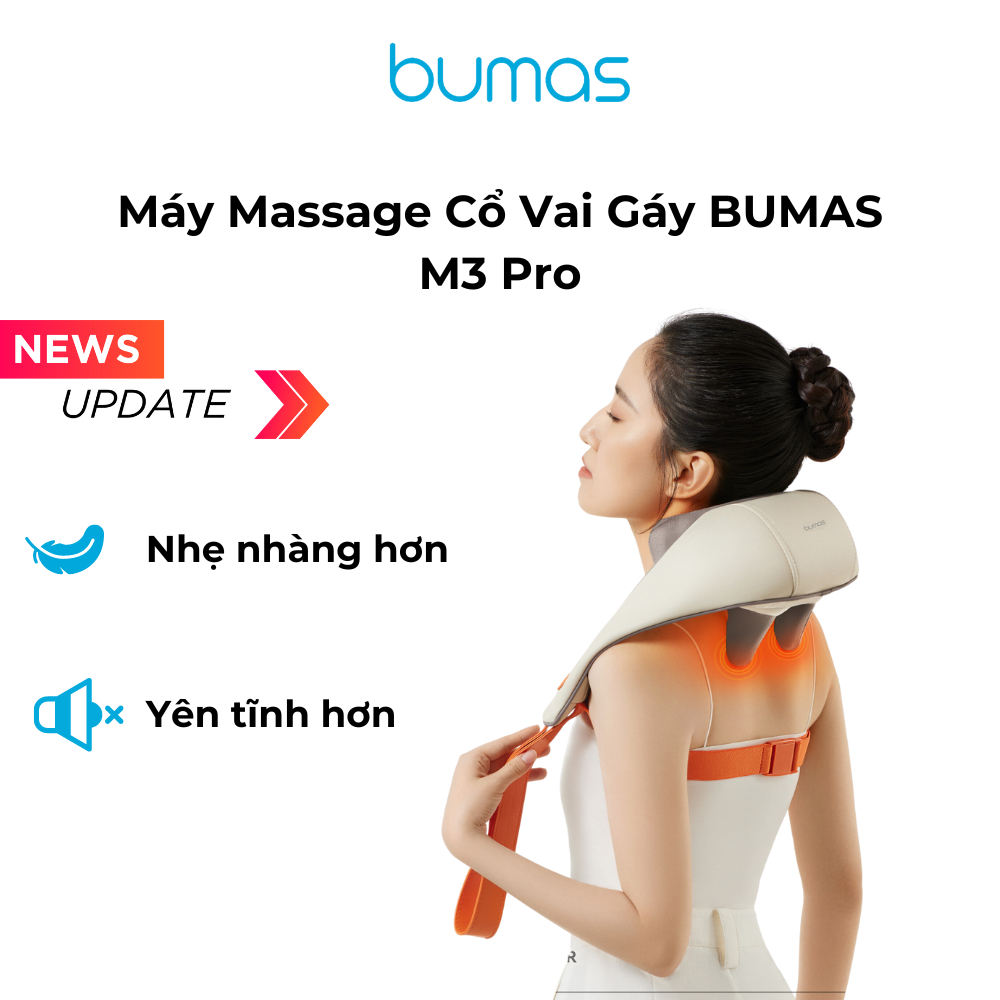 Máy Massage Cổ Vai Gáy Bumas M3 Pro - Massage Toàn Diện