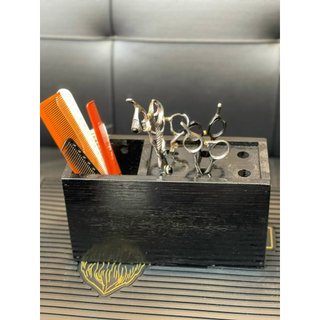 Hộp Gỗ Đựng Lược Kéo Cắt Tóc . Gỗ Thông