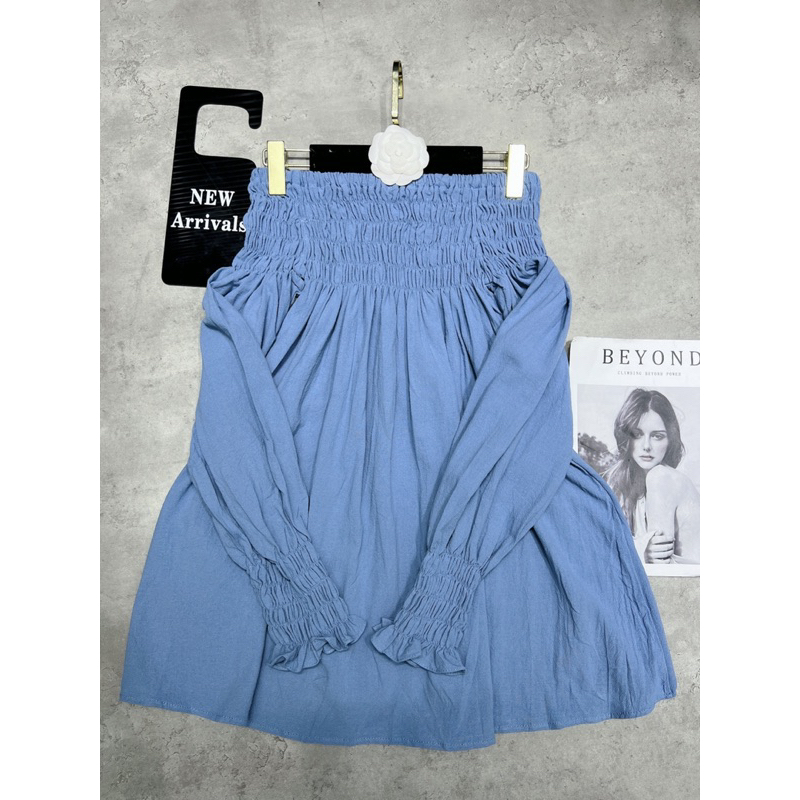 | Huong Quynh Bigsize| Áo Trễ Vai Tay Dài Jean Bigsize