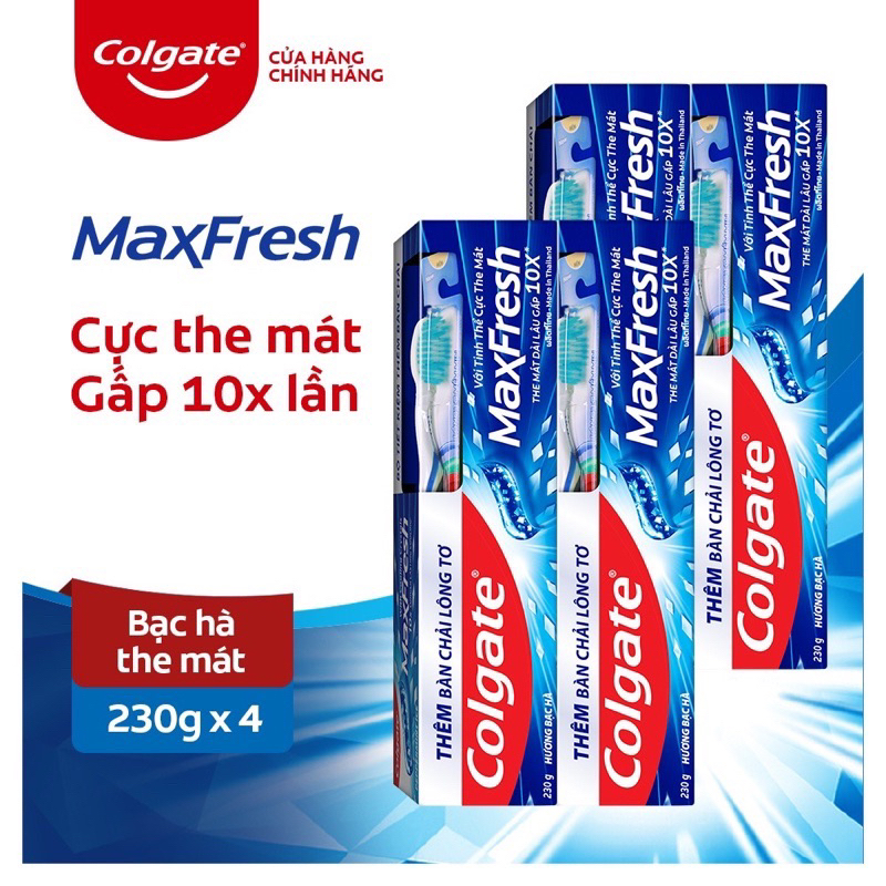 Combo 2 typ kem đánh răng Colgate MaxFresh typ 180g