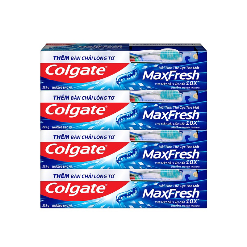 Combo 2 typ kem đánh răng Colgate MaxFresh typ 180g