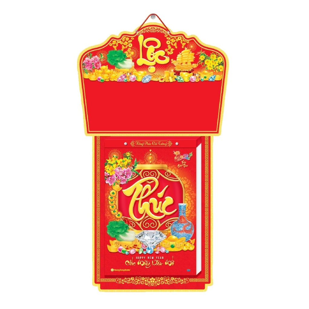 Lịch Bloc bộ siêu đại năm 2024 Giáp Thìn. Kích thước: 20x30cm