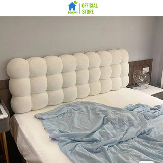 Đệm đầu giường, Gối tựa đầu giường 1M6 hình đám mây, vải lông cừu - GD39