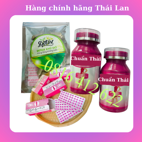 VIÊN UỐNG  HỒNG THÁI LAN CHUẨN HỘP 40v mẫu mới 2023