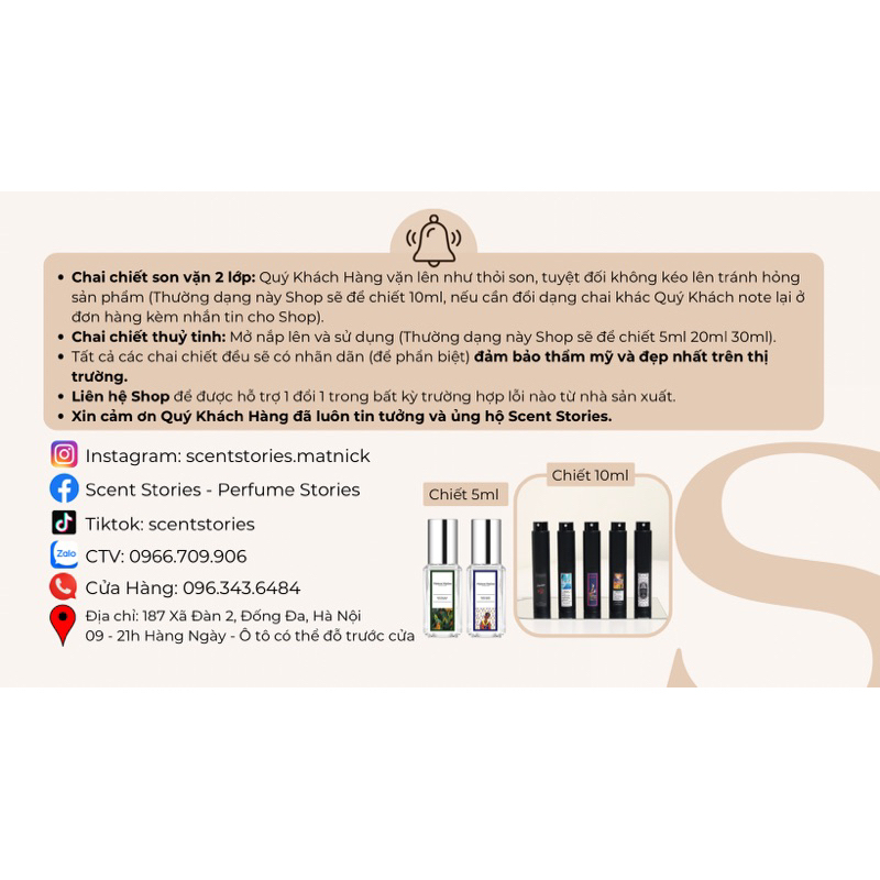 Gio Trắng Các Bản- Mẫu Thử Nước Hoa - Mát Mẻ - Nam Tính - Lịch Sự