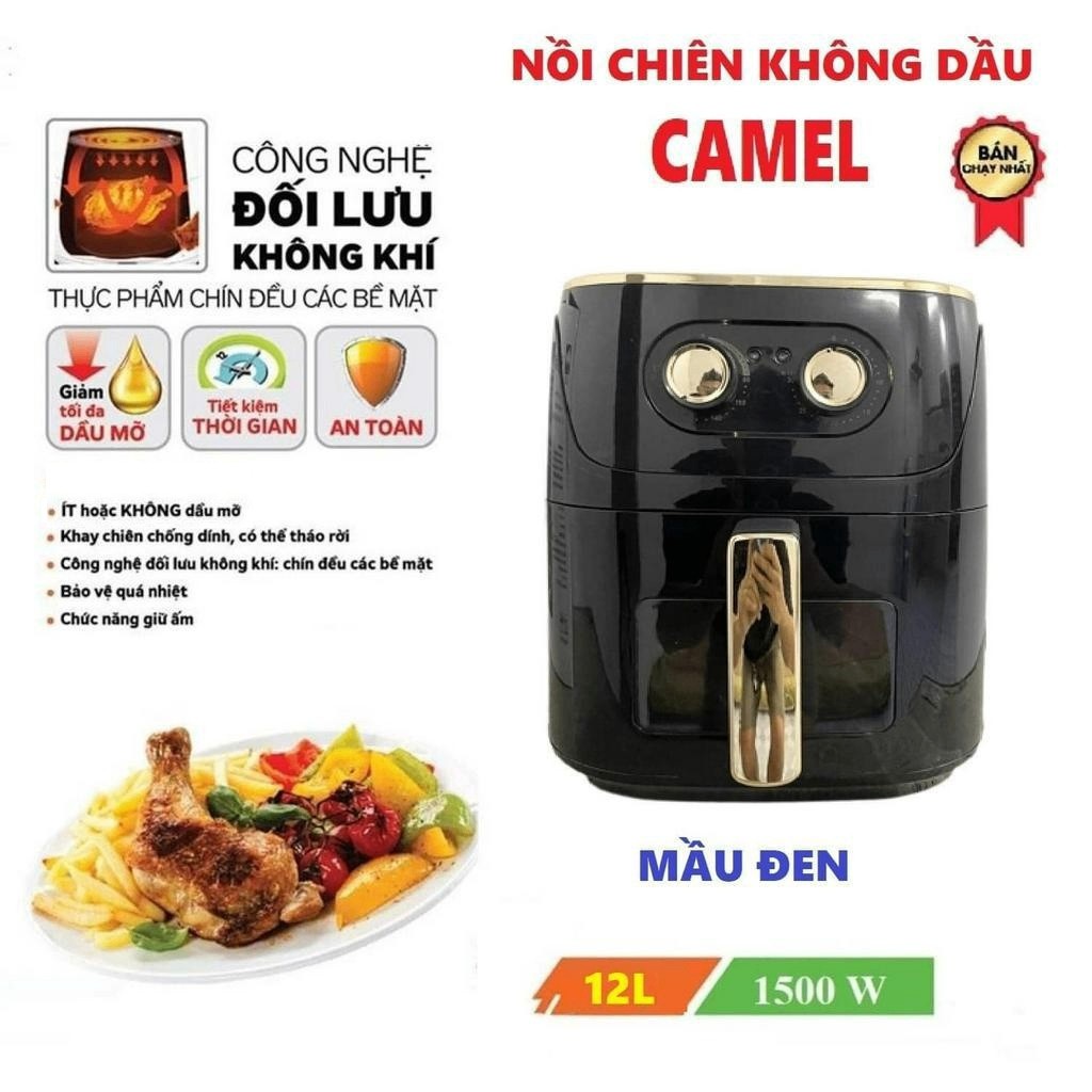 Nồi chiên không dầu Ca.mel Dung Tích 12L, Công suất 1500W