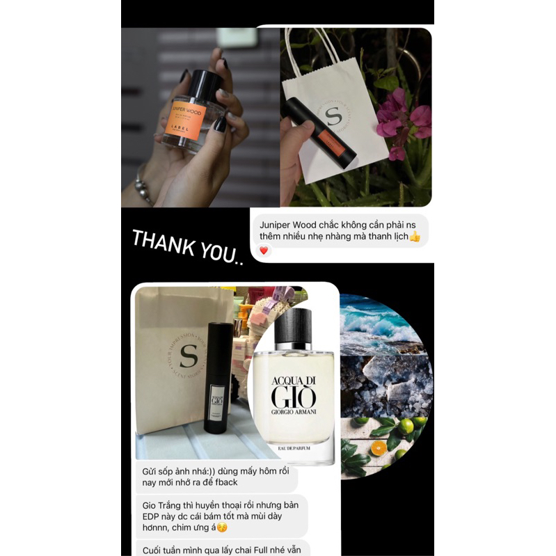 Gio Trắng Các Bản- Mẫu Thử Nước Hoa - Mát Mẻ - Nam Tính - Lịch Sự