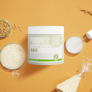 Tẩy tế bào chết body - Cám Gạo làm sáng da, dưỡng ẩm, ngăn ngừa lão hóa SHSO Beauty 200g - NPC PHAR