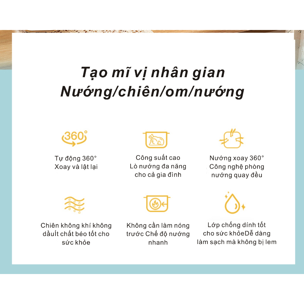 Nồi Chiên Không Dầu Màu Trắng Công Nghệ Chiên 3D Giúp Thức Ăn Chiên Giòn Nhanh Chóng
