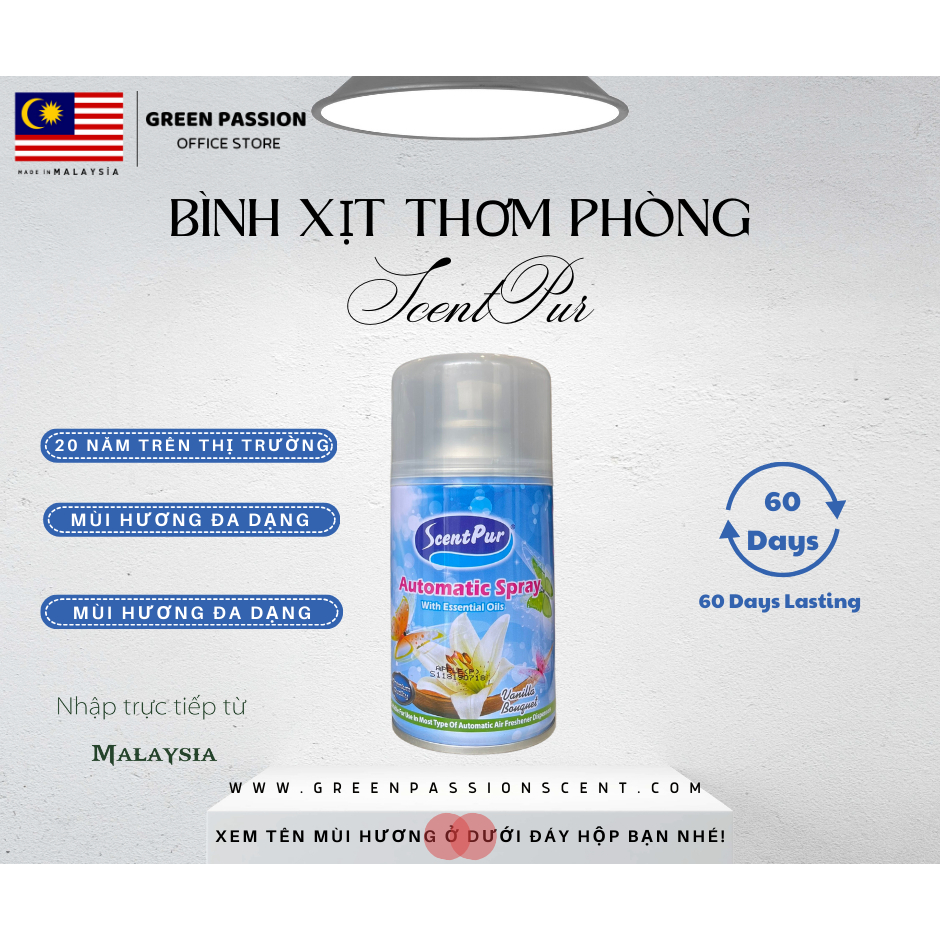 Bình xịt thơm phòng cao cấp ScentPur