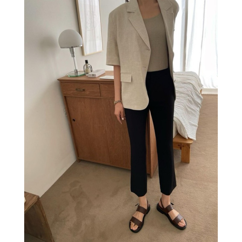 Áo blazer ngắn tay Spao xuất Hàn dư