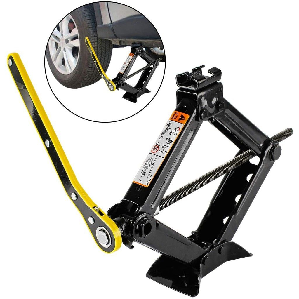 Bộ Kích Gầm Ô Tô, Kích Thay Lốp Cho Xe Hơi Có Đòn Bẩy Nâng Gầm Dễ Dàng Trọng Tải 0.8-2 Tấn