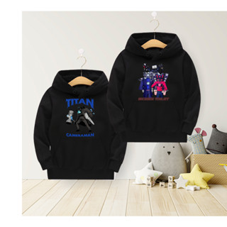  Áo Hoodie Speaker Man,TV Man Cameraman Bossman Titan Skibidi Toilet Màu Đen Cho Bé Trai 