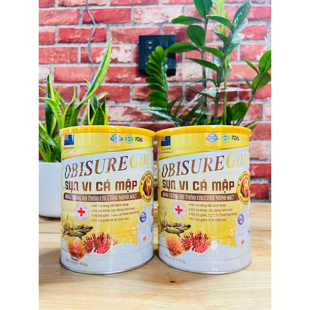 Sữa Hạt OBISURE GOLD SỤN VI CÁ MẬP 900G  Giảm Nguy Cơ Thoái Hóa Nguyên Liệu Nhập Khẩu Từ New Zealand