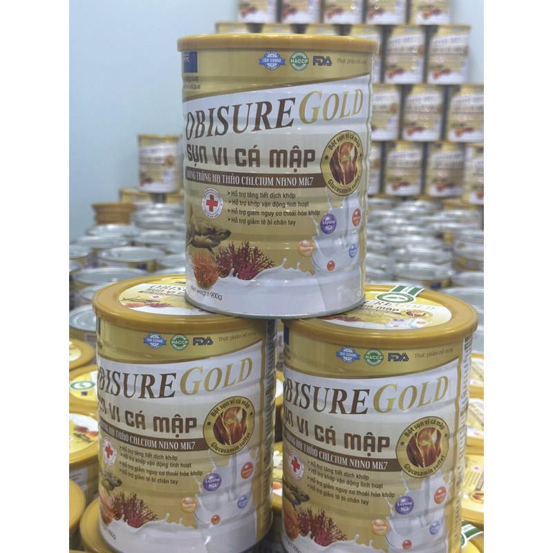 Sữa Hạt OBISURE GOLD SỤN VI CÁ MẬP 900G  Giảm Nguy Cơ Thoái Hóa Nguyên Liệu Nhập Khẩu Từ New Zealand