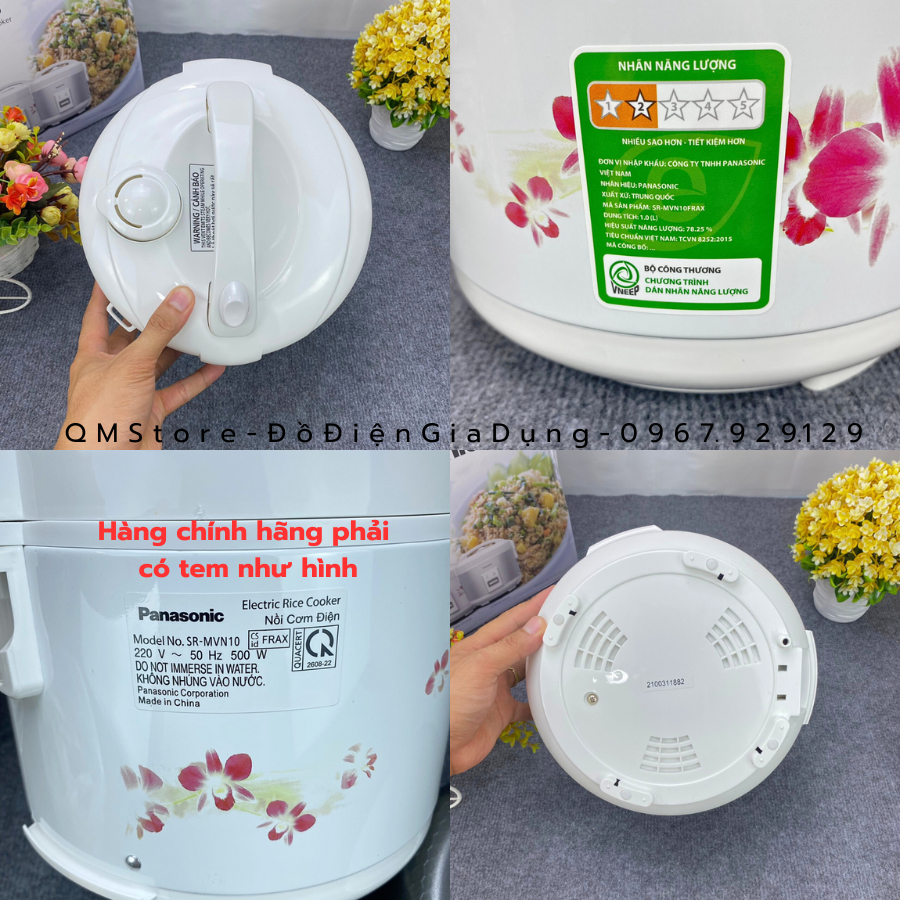 Nồi Cơm Điện PANASONIC Electric Cooker Chính Hãng  Nồi Điện PANASONIC Electric Cooker Dùng Để Nấu Cơm Siêu Ngon QM Store