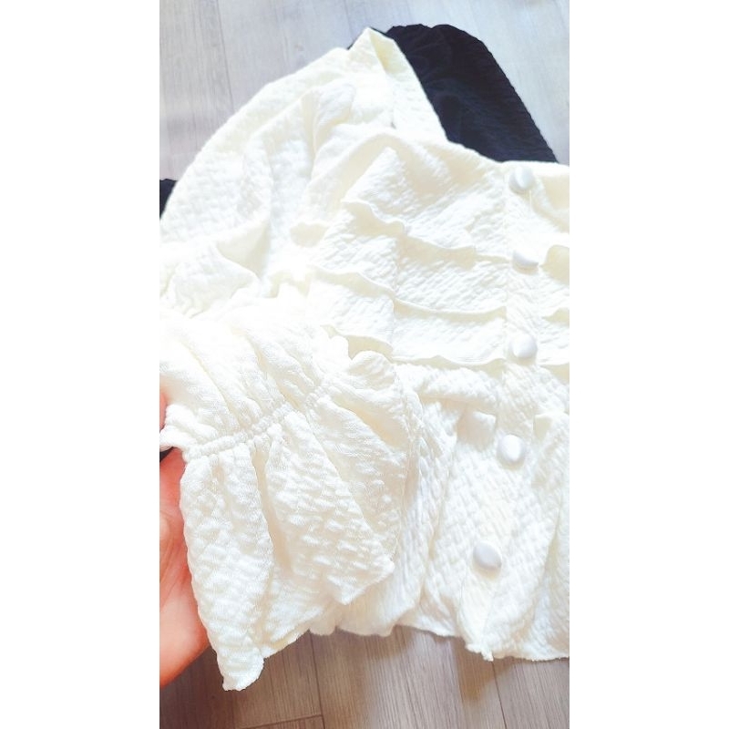 ÁO XỐP TAY BỒNG BÁNH BÈO