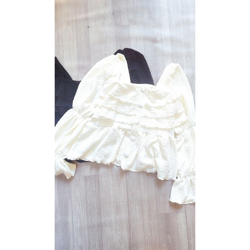 ÁO XỐP TAY BỒNG BÁNH BÈO