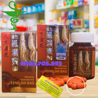 Gingseng ganoderma feng shi bao - nhân sâm linh chi cường lực phong thấp bảo 30v malaysia