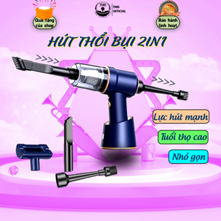 Máy hút bụi ô tô TMD (Có chức năng thổi) - Sạc nhanh dùng lâu, công suất mạnh hút mọi ngóc ngách |Bảo hành đổi mới