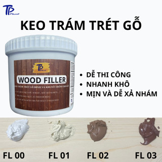 KEO TRÁM TRÉT GỖ WOOD FILLER , XỬ LÝ VẾT NỨT KHUYỄN ĐIỂM GỖ ,KEO GỐC ACRYLIC MỘT THÀNH PHẦN