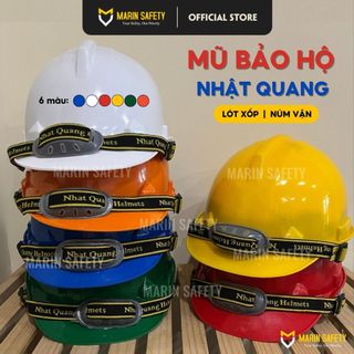 Mũ bảo hộ lao động chống va đập, nón bảo hộ chính hãng thương hiệu Nhật Quang