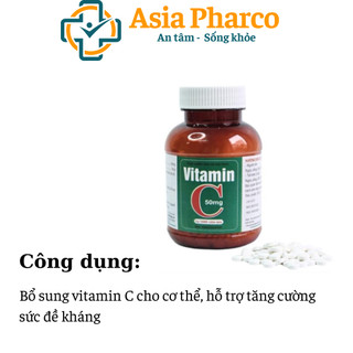 Vitamin C Đại Uy (Lọ 1000 viên)
