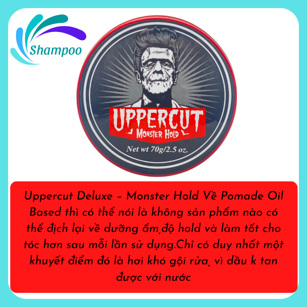 Sáp Vuốt Tóc Nam UPPERCUT DELUXE Pomade - 100g ( Gốc Nước ) và ( Gốc Dầu )