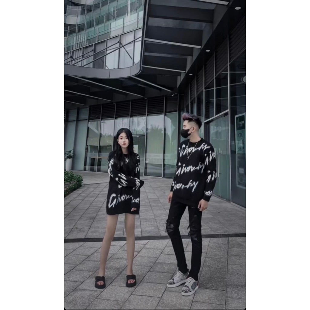 Áo Len Givenchy Cổ Bo Tròn Hàng Chuẩn Loại 1 Phối Đồ Cực Đẹp Phong Cách Boy Phố