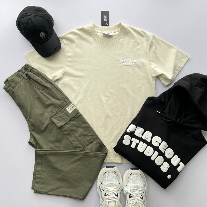 Áo thun P117 Peaceout Studios Mini Logo Peaceout