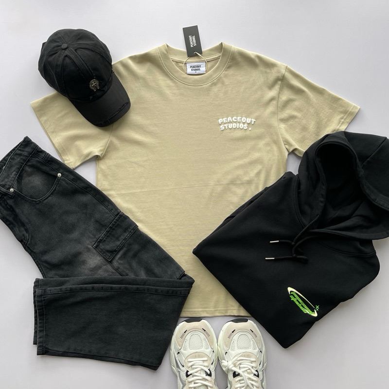 Áo thun P117 Peaceout Studios Mini Logo Peaceout