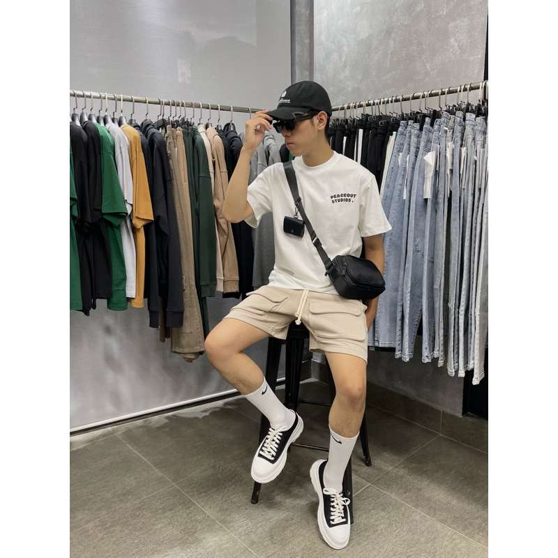 Áo thun P117 Peaceout Studios Mini Logo Peaceout