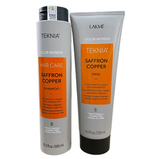 Bộ Dầu gội và Kem hấp dành cho tóc màu Đồng Saffron Cooper Lakme Teknia Color Refresh 300ml/250ml