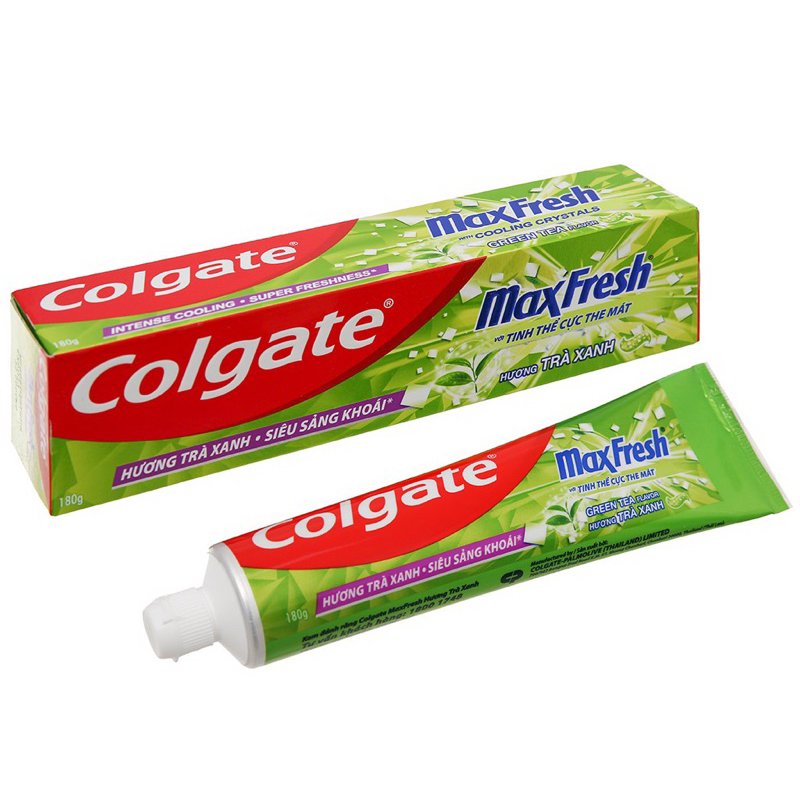 Kem đánh răng Colgate MaxFresh trà xanh typ 180g