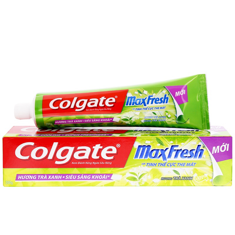 Kem đánh răng Colgate MaxFresh trà xanh typ 180g