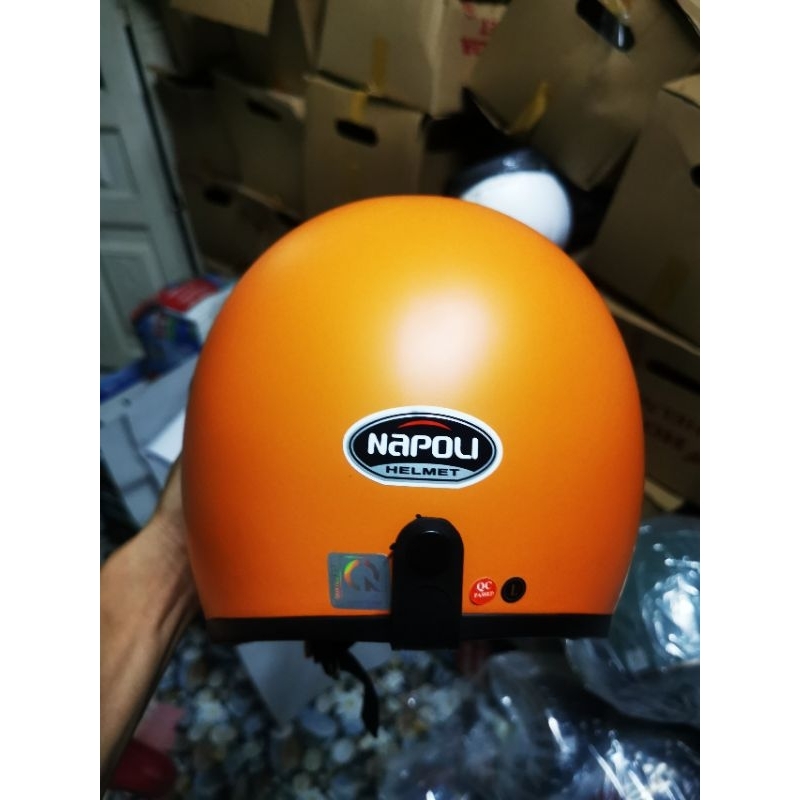 Nón mũ bảo hiểm 3/4 Kính dài Napoli size đầu 56 đến 59cm.