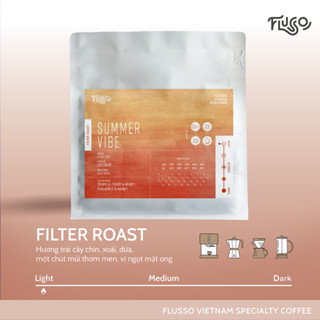 Cà Phê Cold Brew Nguyên Chất Flusso Summer Vibe - Cà Phê Ủ Lạnh Cold Brew, Pour Over