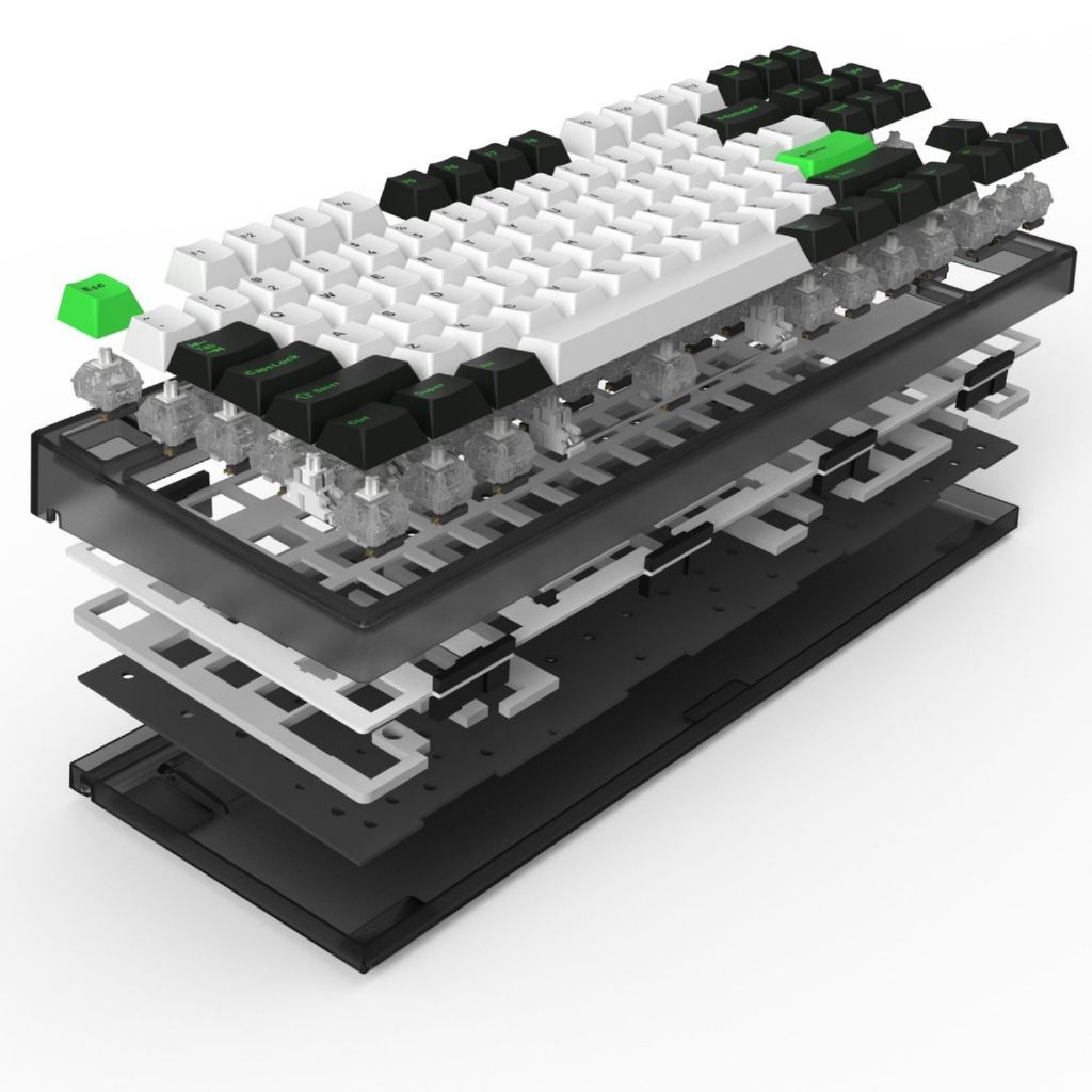 GP87CP - Bàn phím cơ FL-Esports GP87CP RGB Hotswap, Gasket Mount, Gateron Pro