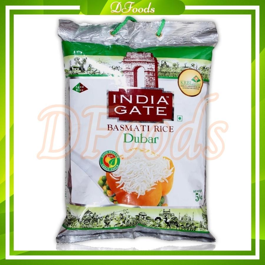 GẠO BASMATI INDIA GATE DUBAR  5KG, NGĂN NGỪA TIỂU ĐƯỜNG