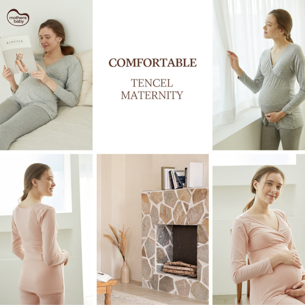 Đồ Bộ Bầu Và Sau Sinh Chất Liệu Tencel Cao Cấp - Thương Hiệu Mothersbaby Hàn Quốc